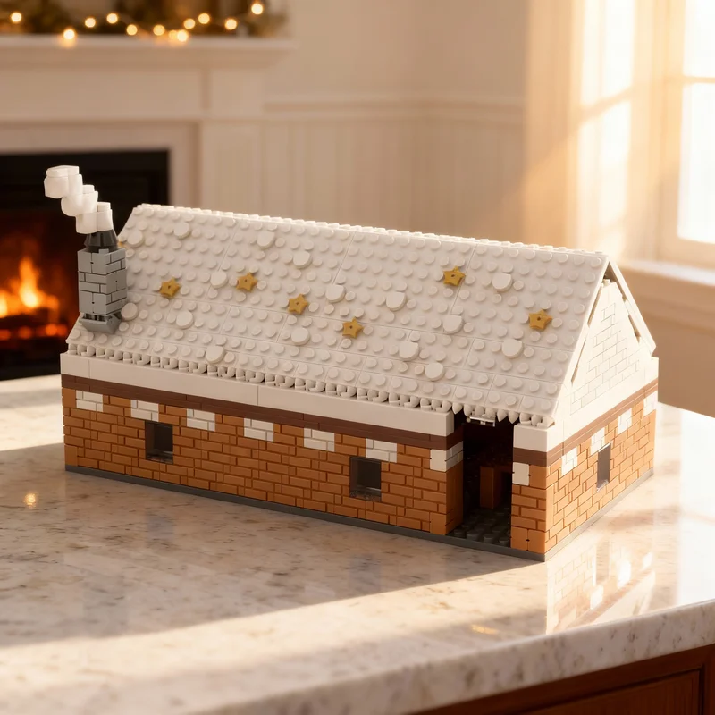 

523pcs MOC Santas Workshop Seasonal Christmas Model Building Blocks Toys Architecture Christmas Gifts Education Idea Brick