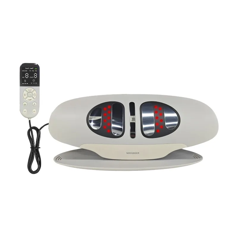 Traction massager, home vibration hot compress lumbar massager y