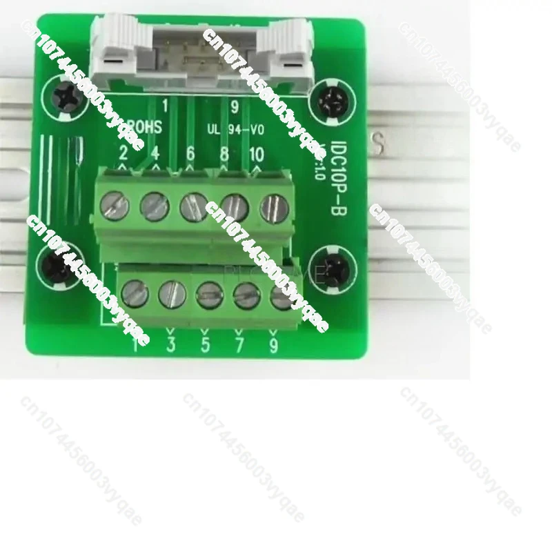 IDC10P Male to 10 Pin Terminal Block Breakout Board, IDC10 PLC Relay Terminal Adapter Module