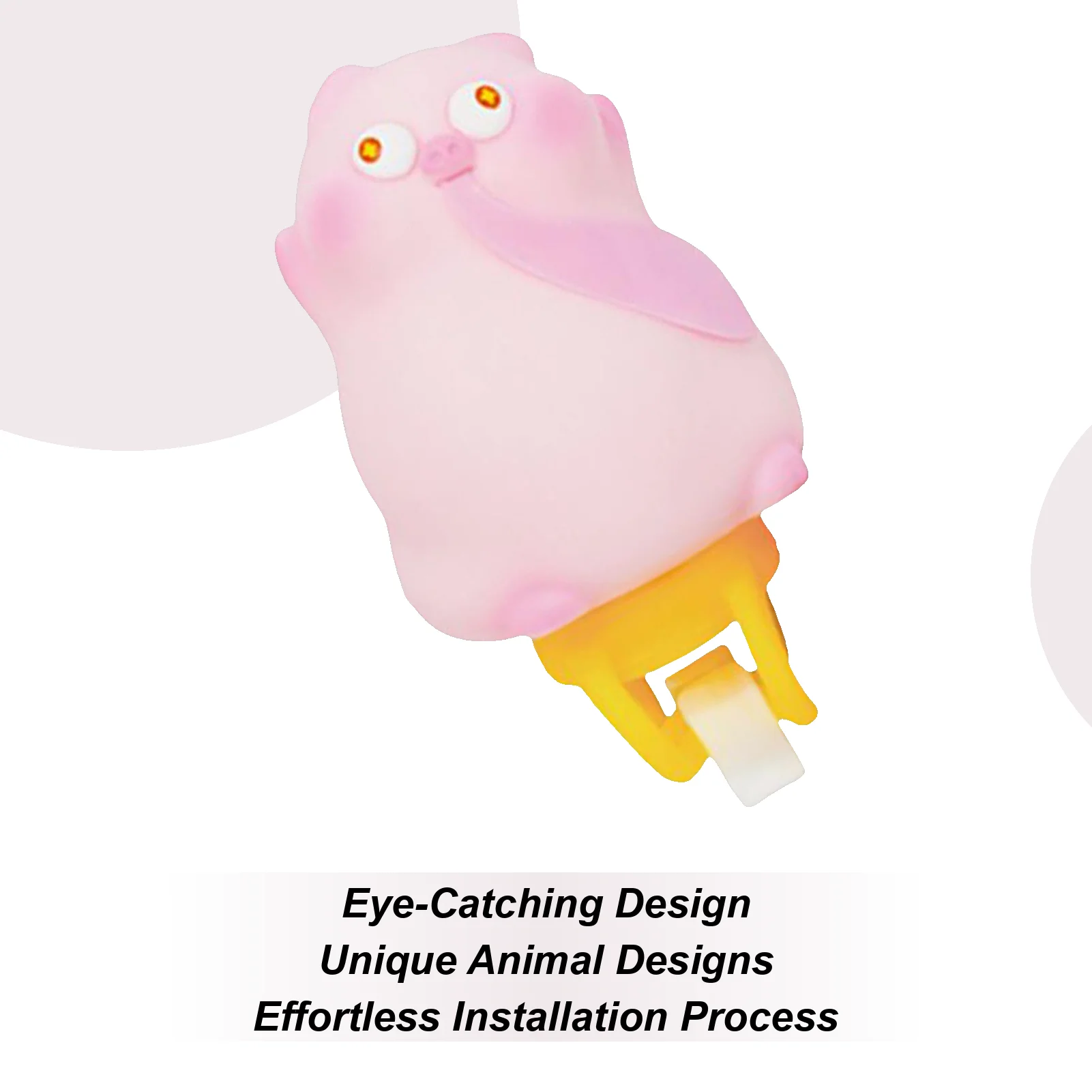 

Bike Handlebar Figurine Cartoon Animal Electric Scooter Handlebar Decoration Waterproof Riding Stem Sports Accessory For