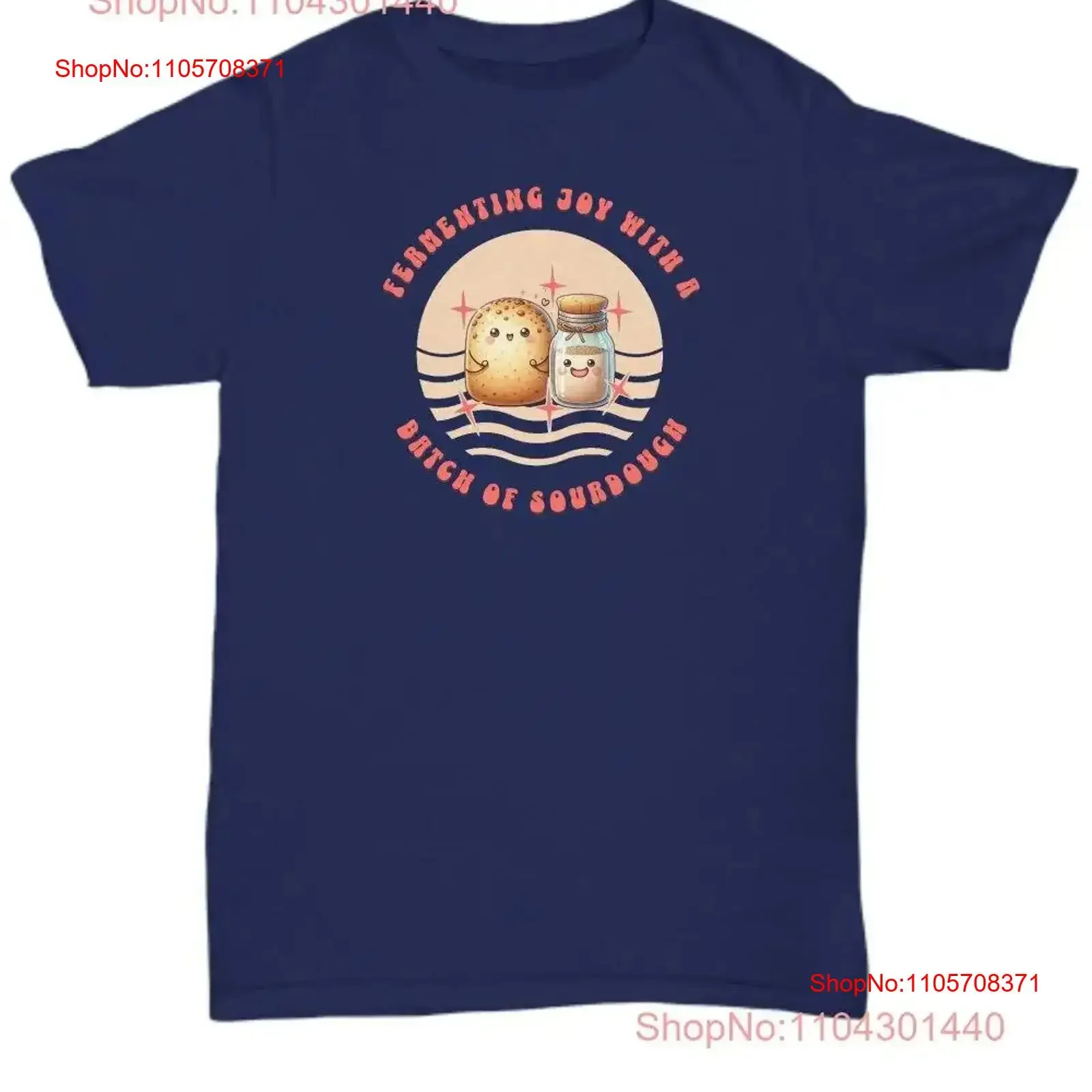 Fermenting Joy with a Batch of Sourdough T Shirt Cute Baking vintage Washed graphic homme Casual Top For Everyday Wear fashion