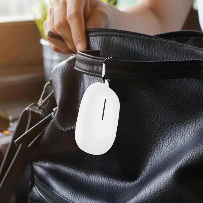 Siutable For QCY T17 Case Wireless Blue tooth Protective Cover Silicon S-oft Shell Charging Storage Bag With Hook for QCY T17