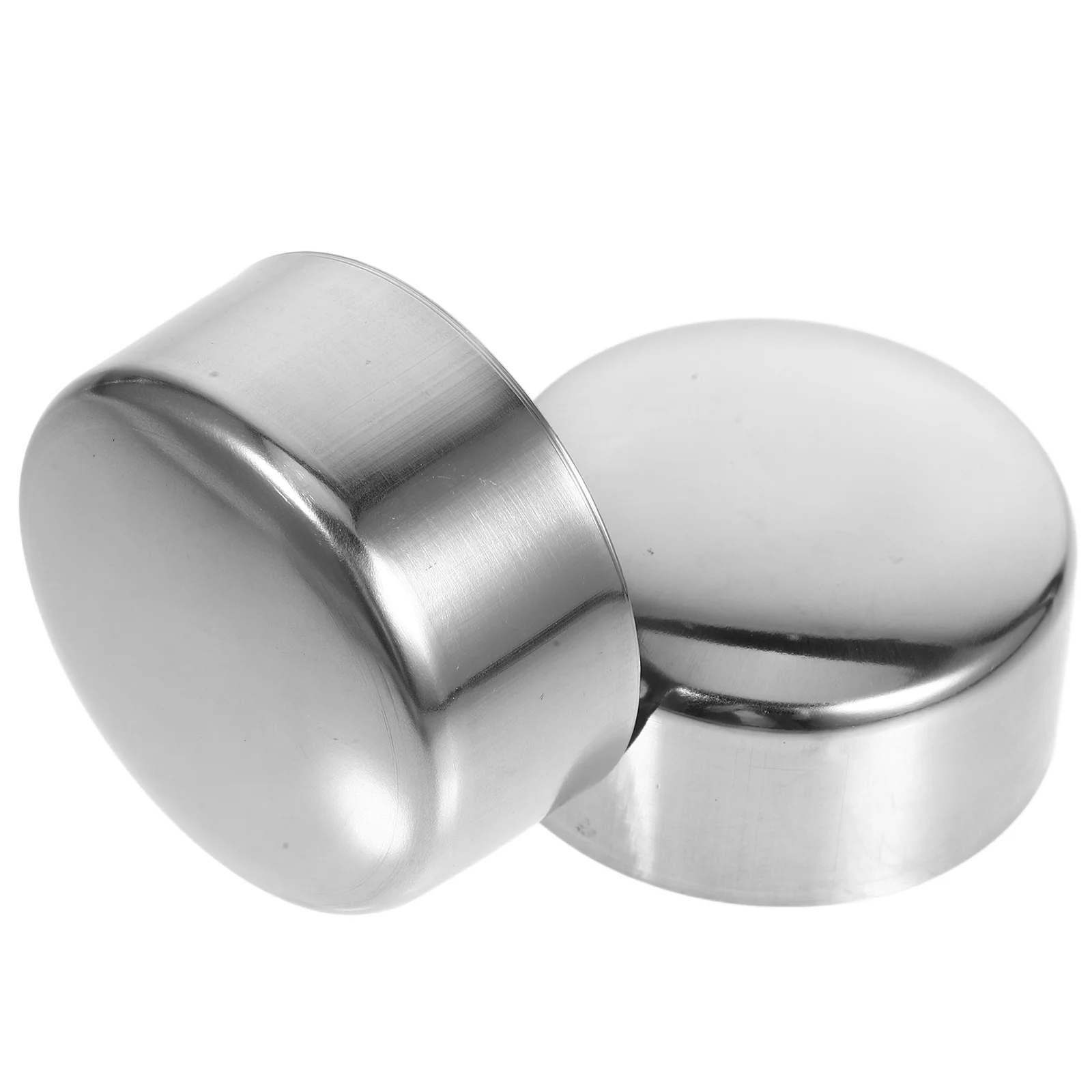 2 Pcs Stair Railing Caps Stainless Steel Handrail End Stairway for Deck Decoration Indoor Stairs Staircase