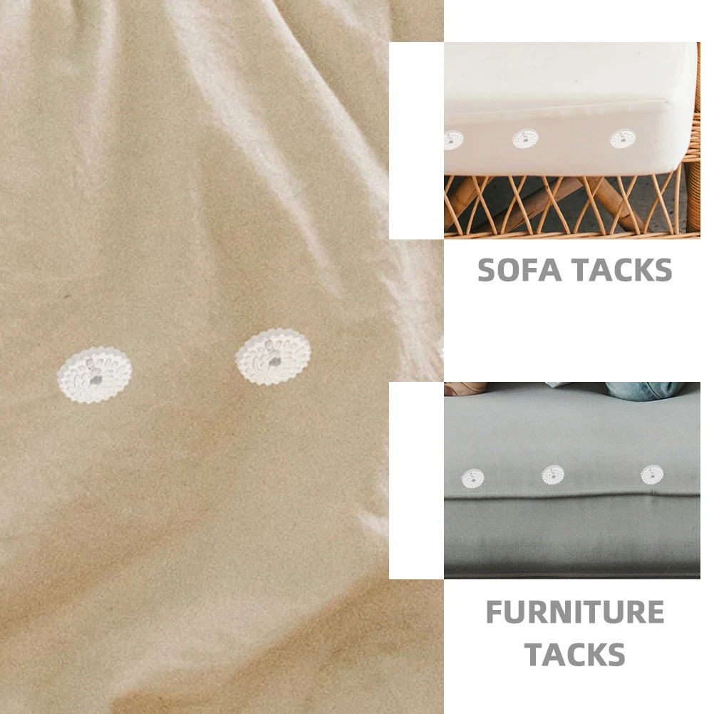 

50Pcs Sofa Spiral Pins Decorative Furniture Nails Spiral Tacks Fixing Pins for Sofa Chair Bed Sheet Use Furniture Nails