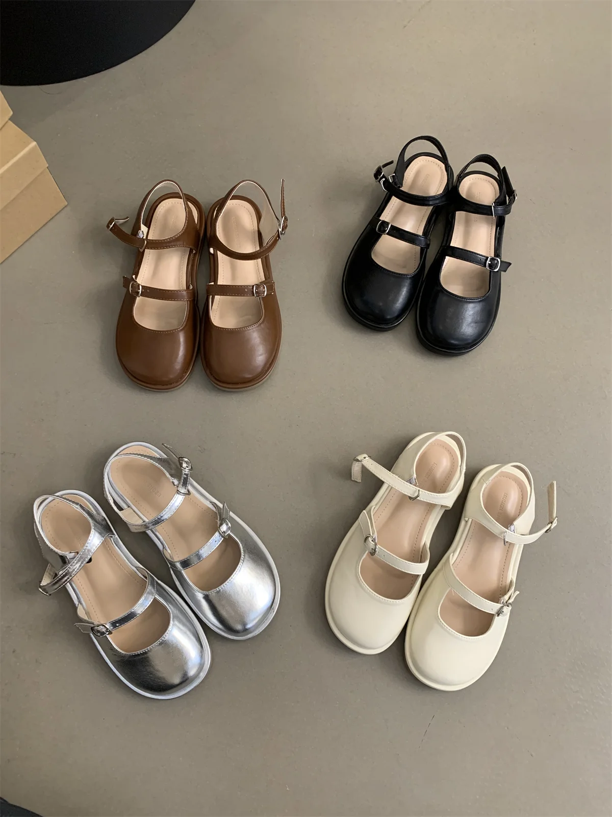 

Baotou Sandals Female Buckle Strap Summer Outside Hollow Weaving Retro French Handmade Vocation Beach Roman Shoe Zapatos Mujer