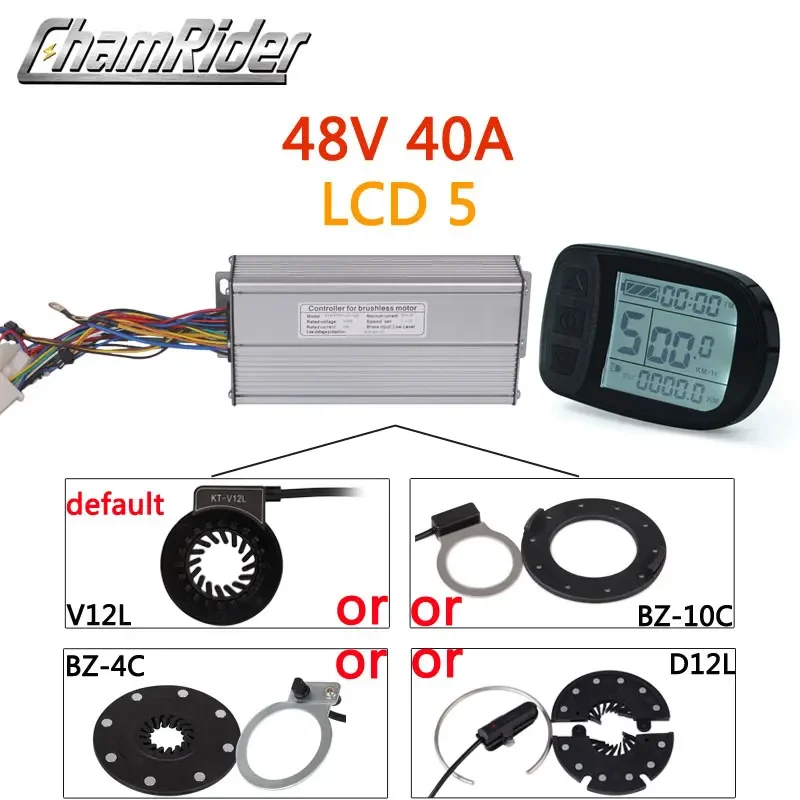 Ebike KT Controller Kit Dual Mode Sinus LCD5 Display PAS 36V 48V 52V 250W 500W 1000W 1500W 22A Elektrische Fiets Accessoires
