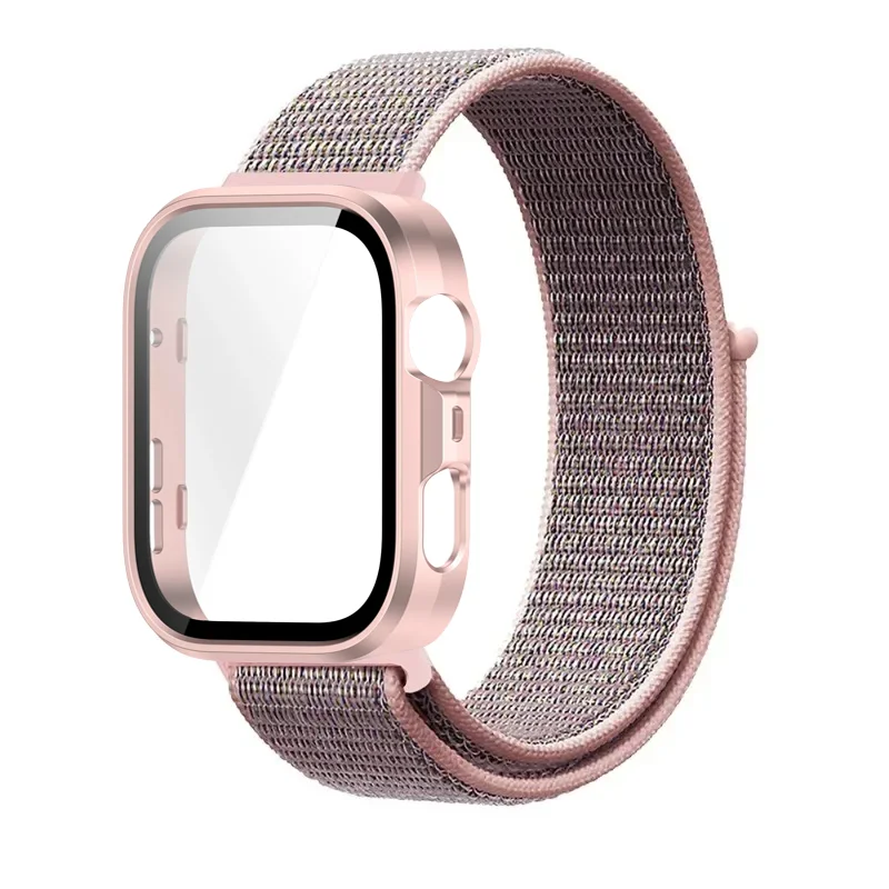 حزام نايلون + حافظة كمبيوتر لهاتف هواوي ساعة فيت 3/4/4 برو غطاء حماية مضاد للسقوط + سوار معصم مريح يسمح بالتهوية كوريا