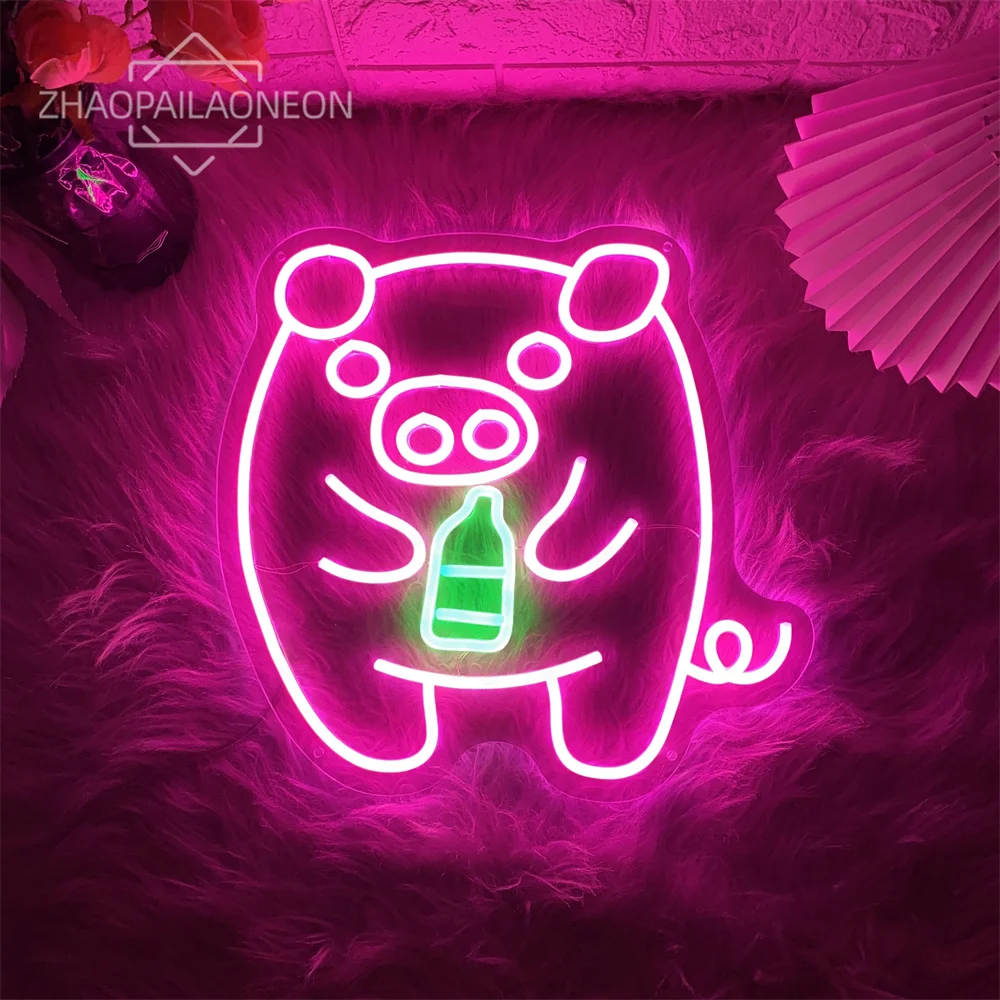 Imagem -06 - Coreano Bar Neon Sign Wall Art Decor Copo de Vinho Luzes de Néon Led Usb Bar Coreano Pub Clube Decoração do Partido Sinais de Negócios