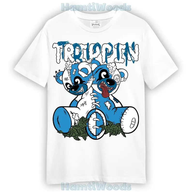 

Powder Blue 9s Shirt - Trippin Bear Shirt Unisex