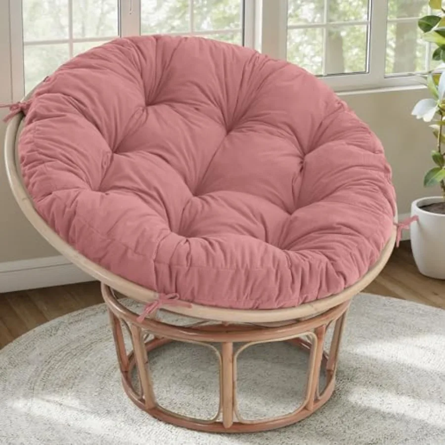 

Подушка для кресла-яйца Papasan, круглая, с толстым вельветовым чехлом, 48 x 48 дюймов, только подушка