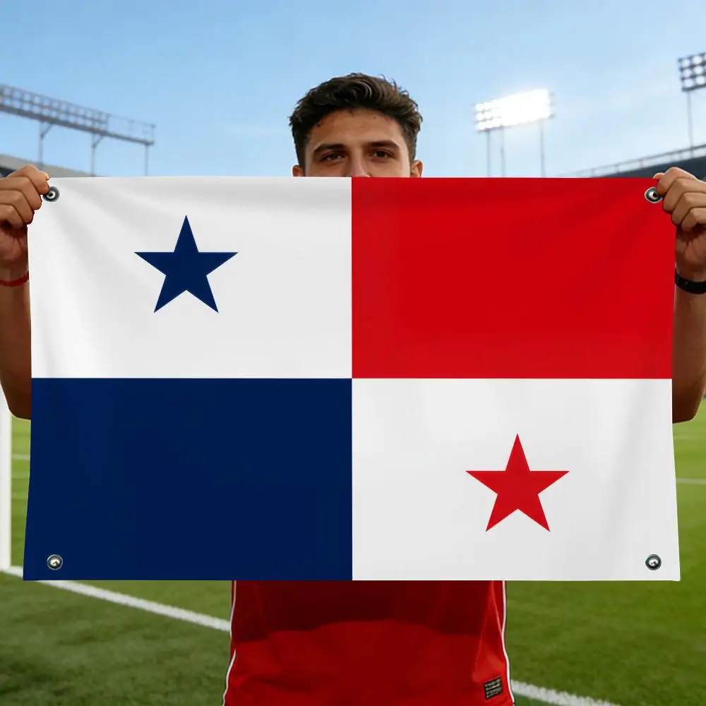 Panama Flags Wall Hanging Banner Background Art Print for Bedroom Living Room Outdoor Decor