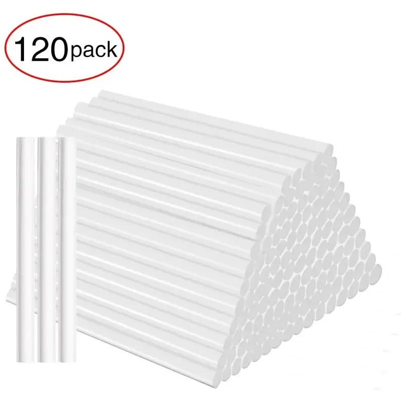 7mm*100mm translucent hot melt glue stick EVA material suitable for DIY, gluing photo albums/wood, etc. 60PCS/120PCS