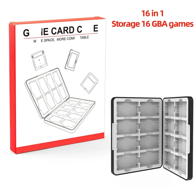 Pudełko do przechowywania kart z grami GBA 16 w 1 - Magnetyczny organizer na kartridże Game Boy Advance — zdjęcie produktu 2