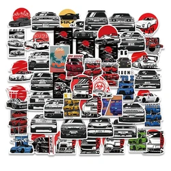 50Pcs Cool JDM Retrofit Racing Poster Stickers Decals DIY Laptop Car Bike Motorcycles Helmet Waterproof Graffiti Sticker Decals