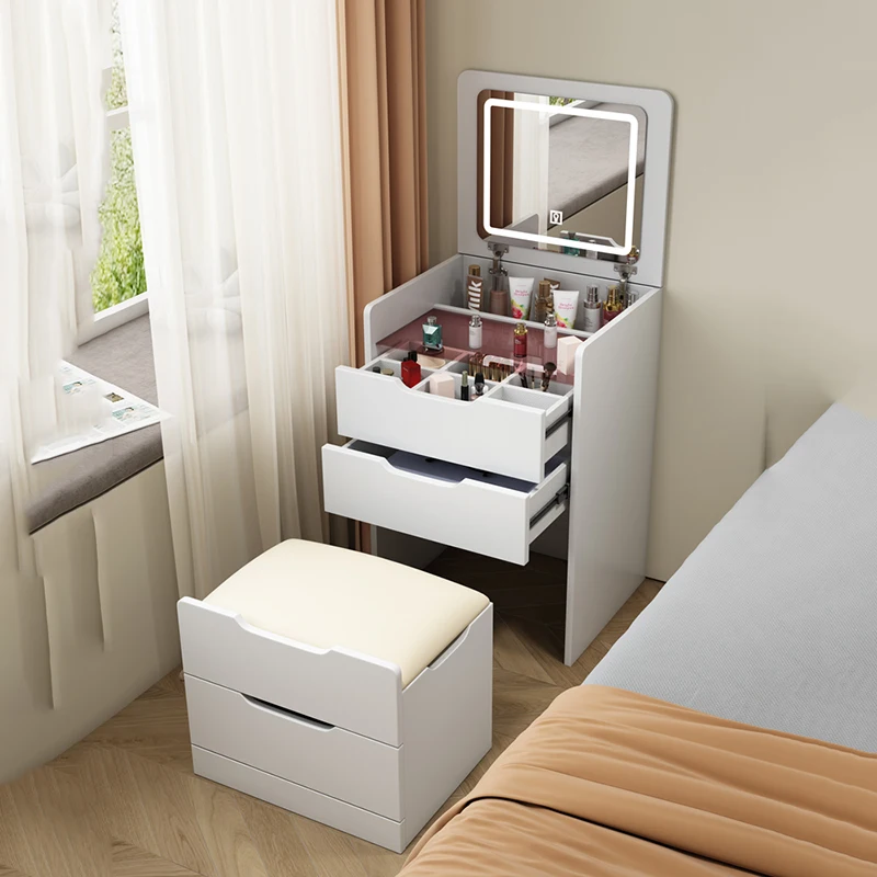 Storage Organizer Dressing Table White Mobile Stool Essentials Dressing Table Wood Bedroom Penteadeiras De Maquiagem Furniture