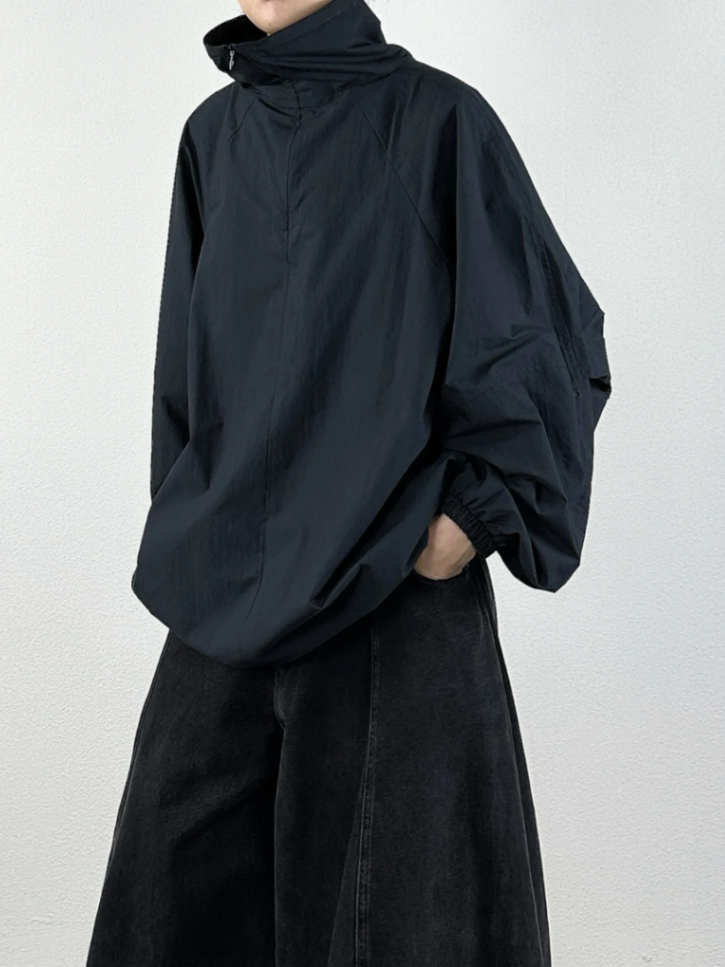 

Женская свободная куртка на молнии, ветрозащитная, с воротником-стойкой, из полиэстера, с длинными рукавами, осенне-зимняя верхняя одежда