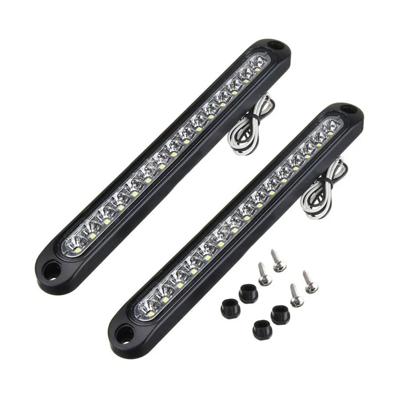 NEW-10inch 15 LED Trailer Identification Light Led Reverse Backup Tail Light Strip Truck Rear Side Marker Lights Waterproof