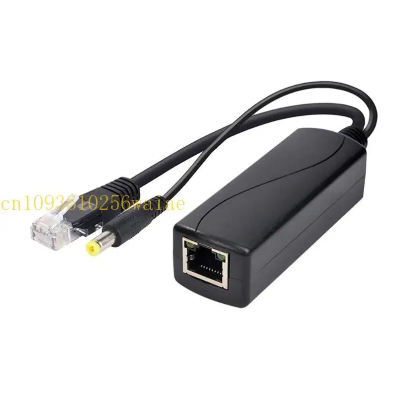 652f ความทนทาน Gigabit Poe Splitter DC5.5x2.1mm POE ตัวแยกสำหรับแอปพลิเคชันเครือข่ายที่บ้านและสำนักงาน