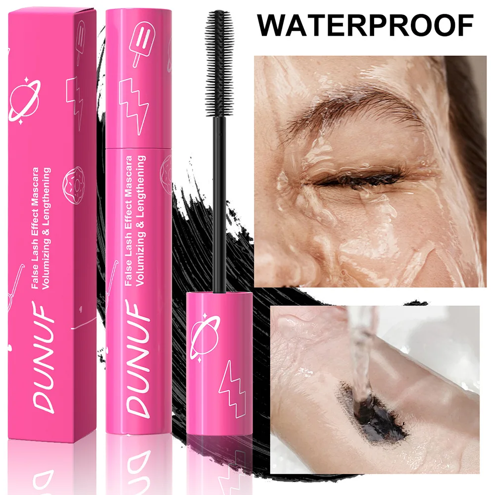 1 pz mascara per ciglia in fibra impermeabile per ciglia ricci spesse arricciatura duratura perfetta per l'uso quotidiano e l'allenamento ciglia di lunga durata