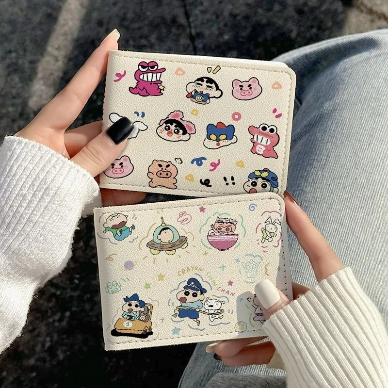 Crayon ShinChan Cartoon Creative Driver's License Protection Set Anime Peripherals Portable Multi Functional Card Storage Bag