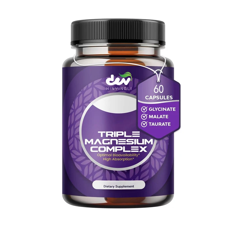 Magnesium composite capsule - a triple magnesium mixture containing taurine, glycine, and malic acid - supports overall health