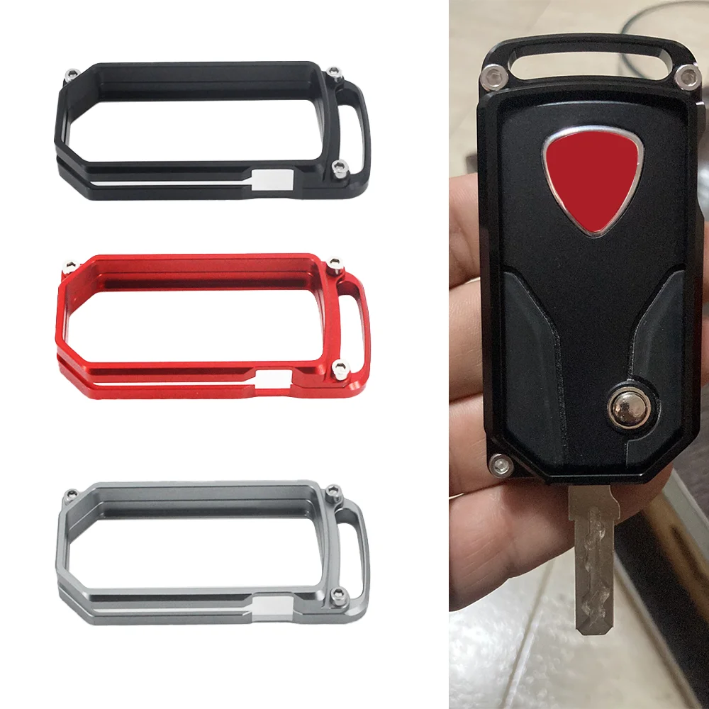 For Ducati Multitrada 1200 1200S 2010-2014 2012 Diavel 2011-2016 All Models CNC Key Remote Cover Case Cap Shell Frame Holder