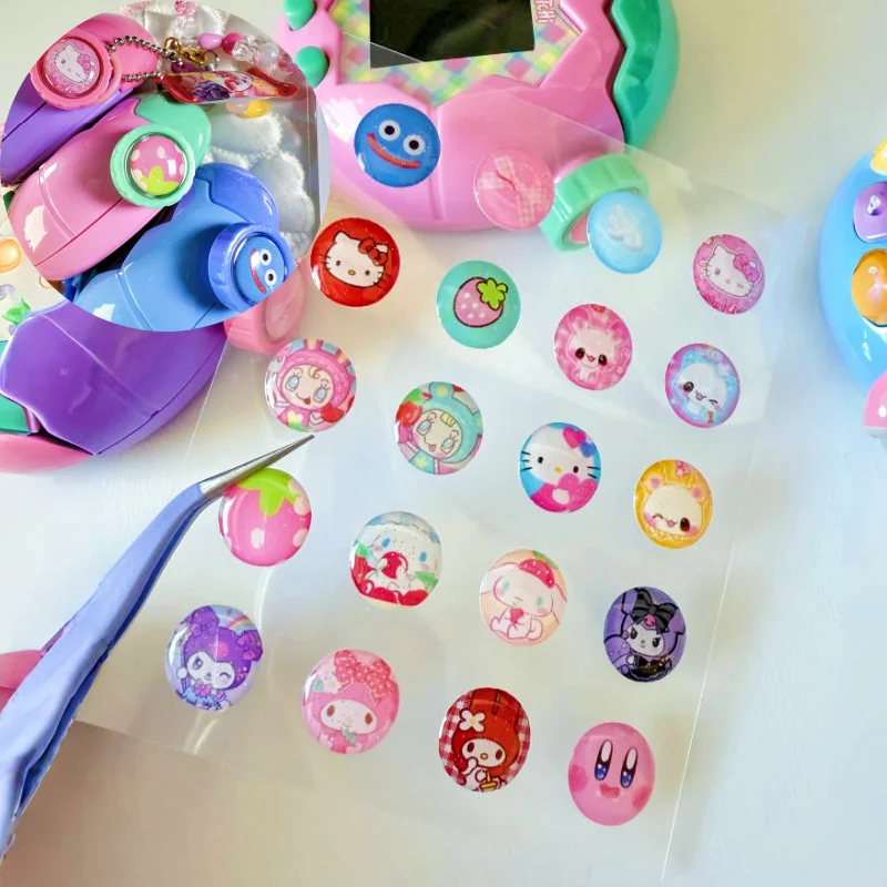 

Tamagotchi Paradise Crystal Accessory Pack Cute Knob Button Stickers Decorative Cosplay Anime Toy Figure Peripheral Products