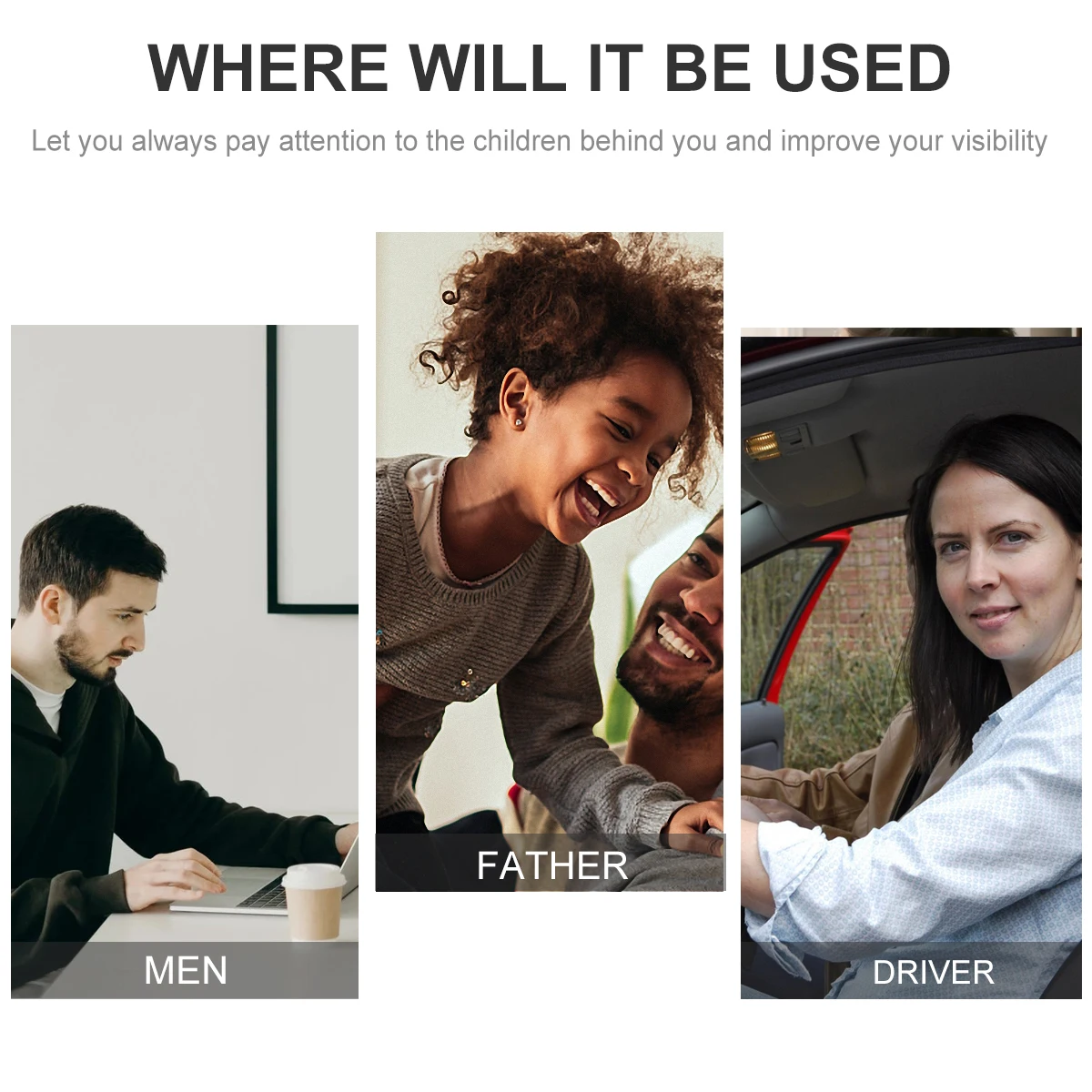 

Плоское широкоугольное автомобильное зеркало заднего вида на присоске, вращающееся внутреннее антибликовое синее зеркало для вождения