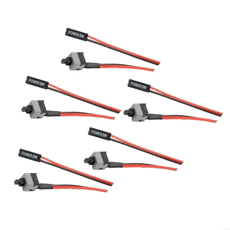 Кабель кнопки питания кабель 50 см 2PIN ATXS ПК Провод ПК -переключателя для перезагрузки корпуса компьютера Ремонт поврежденный