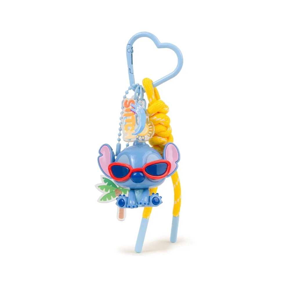 New Genuine Stitch Hand Rope Series Keychains Cute Cartoon Toys Pendants Keyrings Car Key Chains Accessories Kids Holiday Gifts