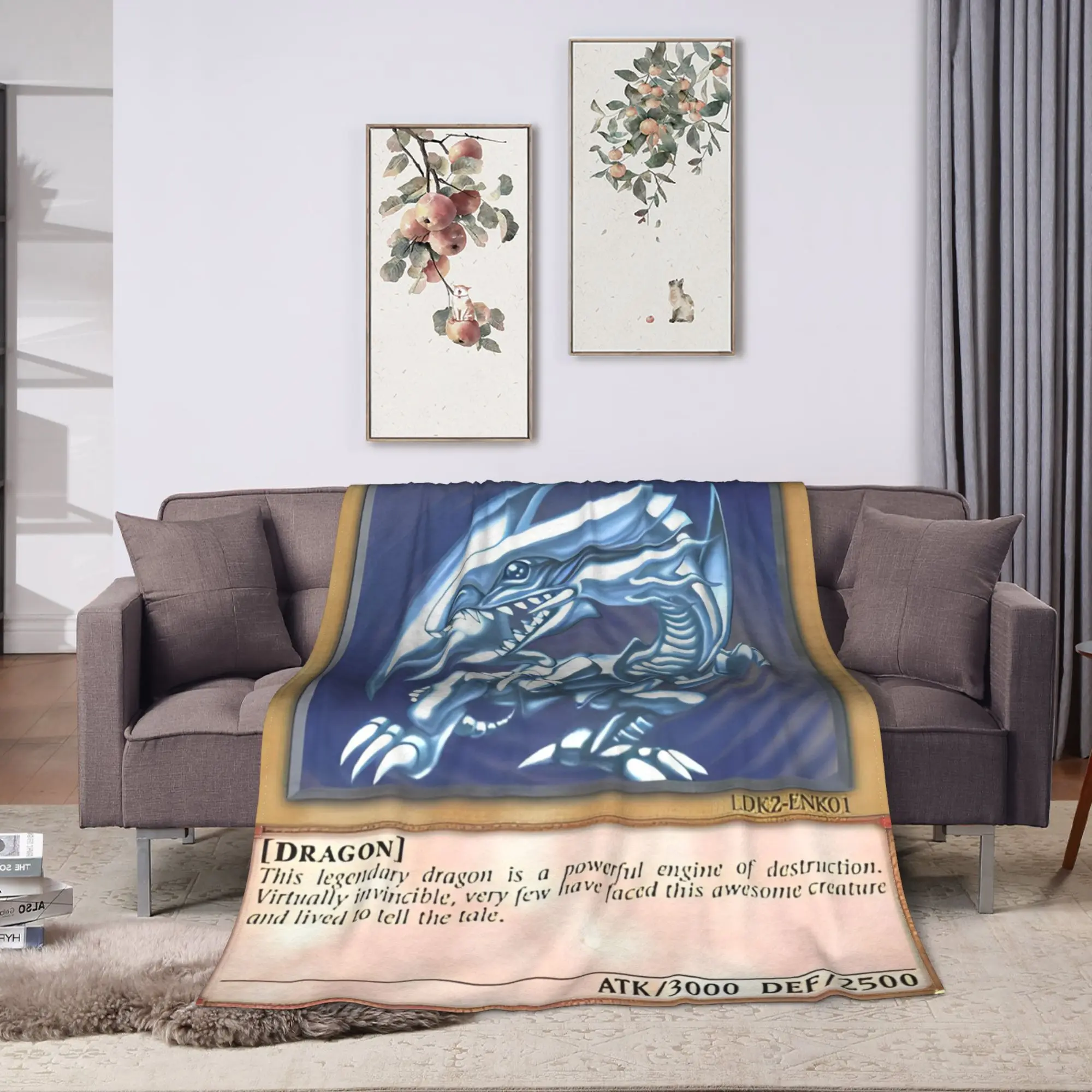 Anime Yu Gi Oh Card Blanket  Camping Flannel Throw Blanket For Bedroom Warm Custom DIY Quality Bedspread Birthday Gift