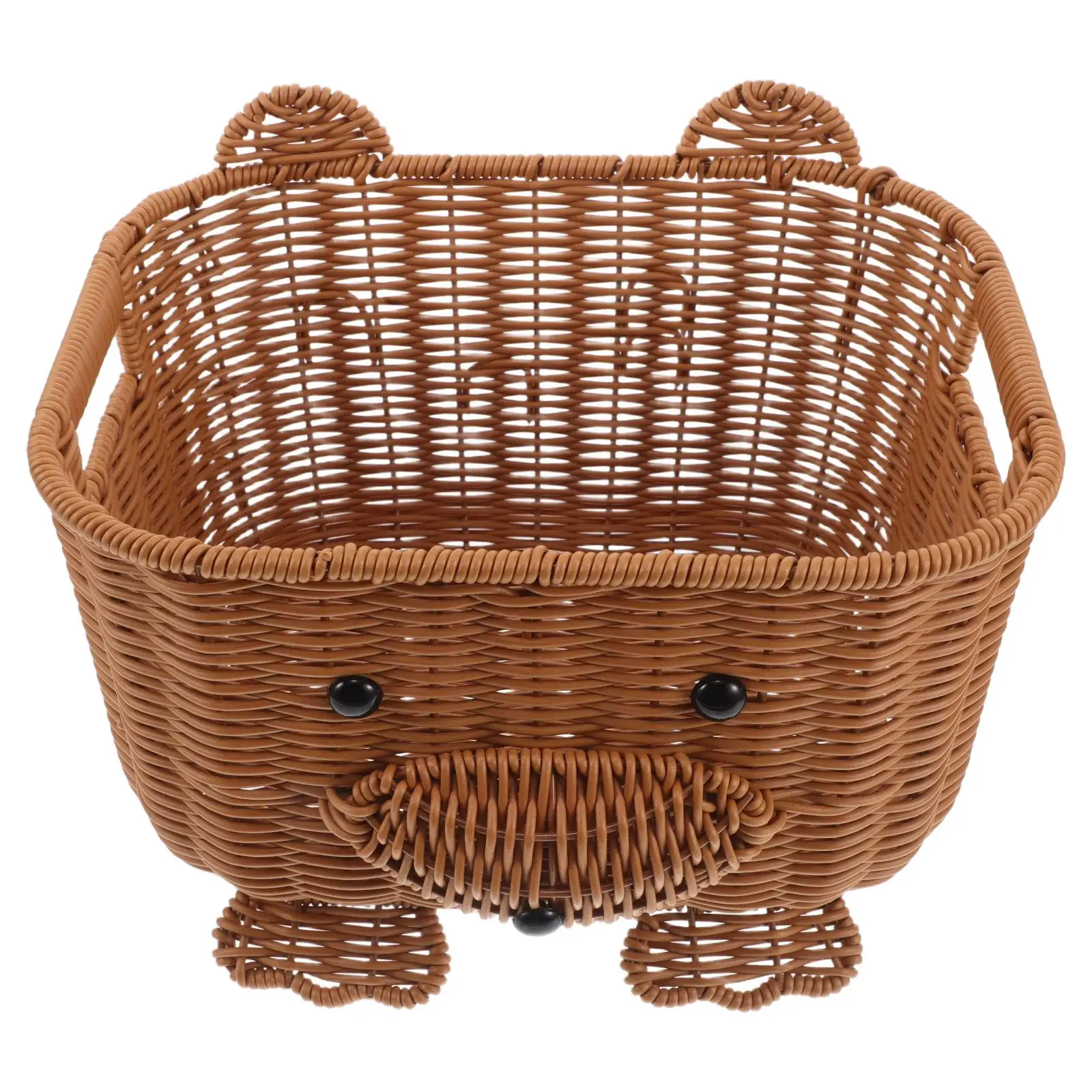 

Rattan Storage Basket Wicker Animal Easter Vegtable Bread Baby Clothes Towel Candy Bowl Cute Small