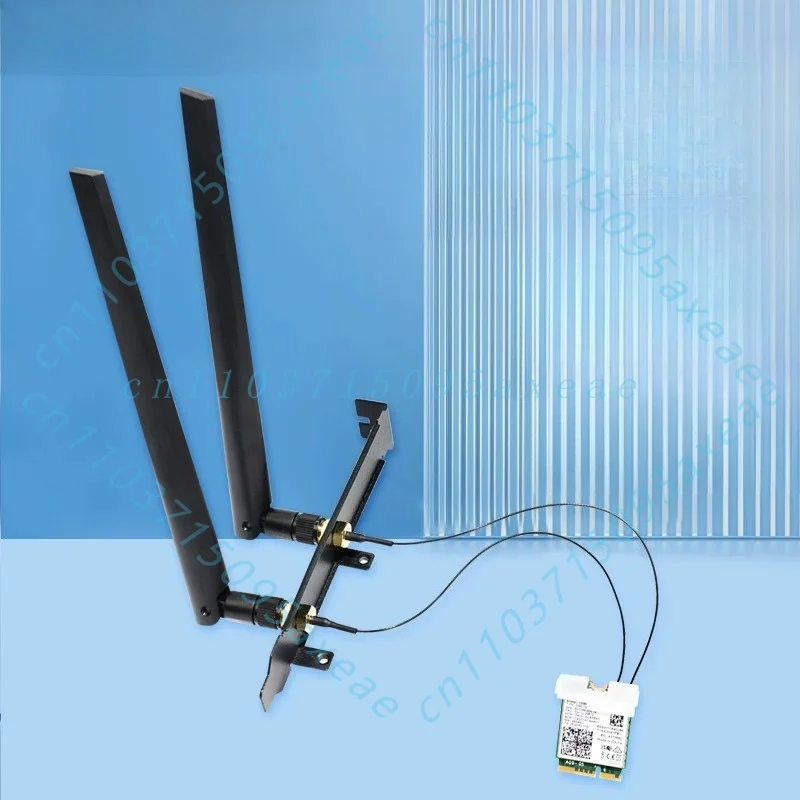 For Intel BE200 WiFi 7 Wireless Card M.2 2230 with External Antennas for Laptop Desktop Wi-Fi 6E Bluetooth 5.4
