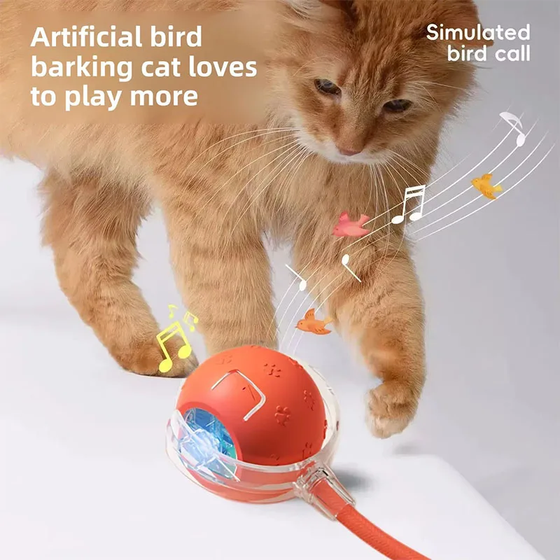 

Newly Upgraded Sound Intelligent Automatic Electric Cat Toy Self-hi To Relieve Boredom Consume Physical Energy Pet Cat Ball