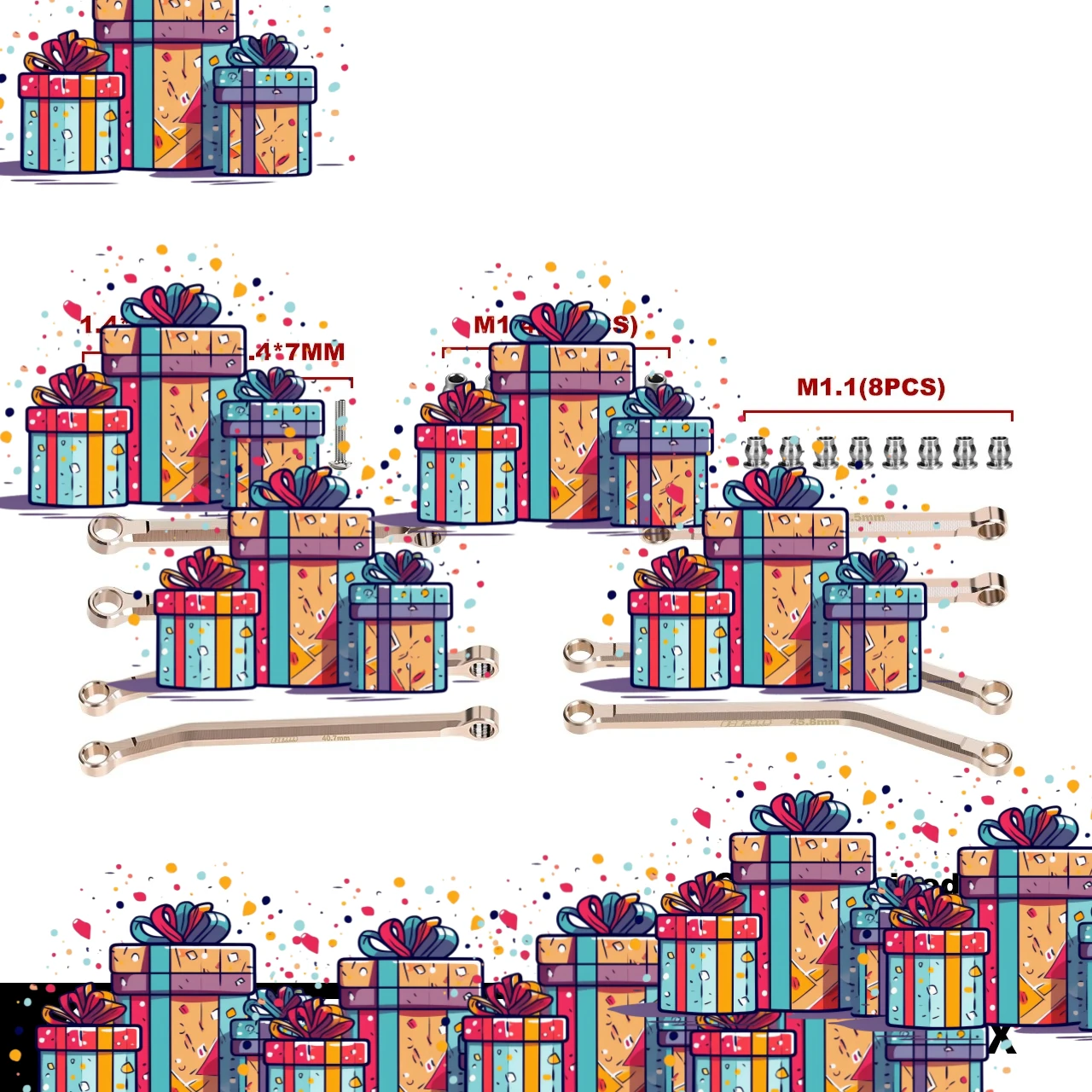 

Набор латунных соединительных элементов GPM для AXIAL 1/30 SCX30 Ford Bronco / Jeep Wrangler JLU