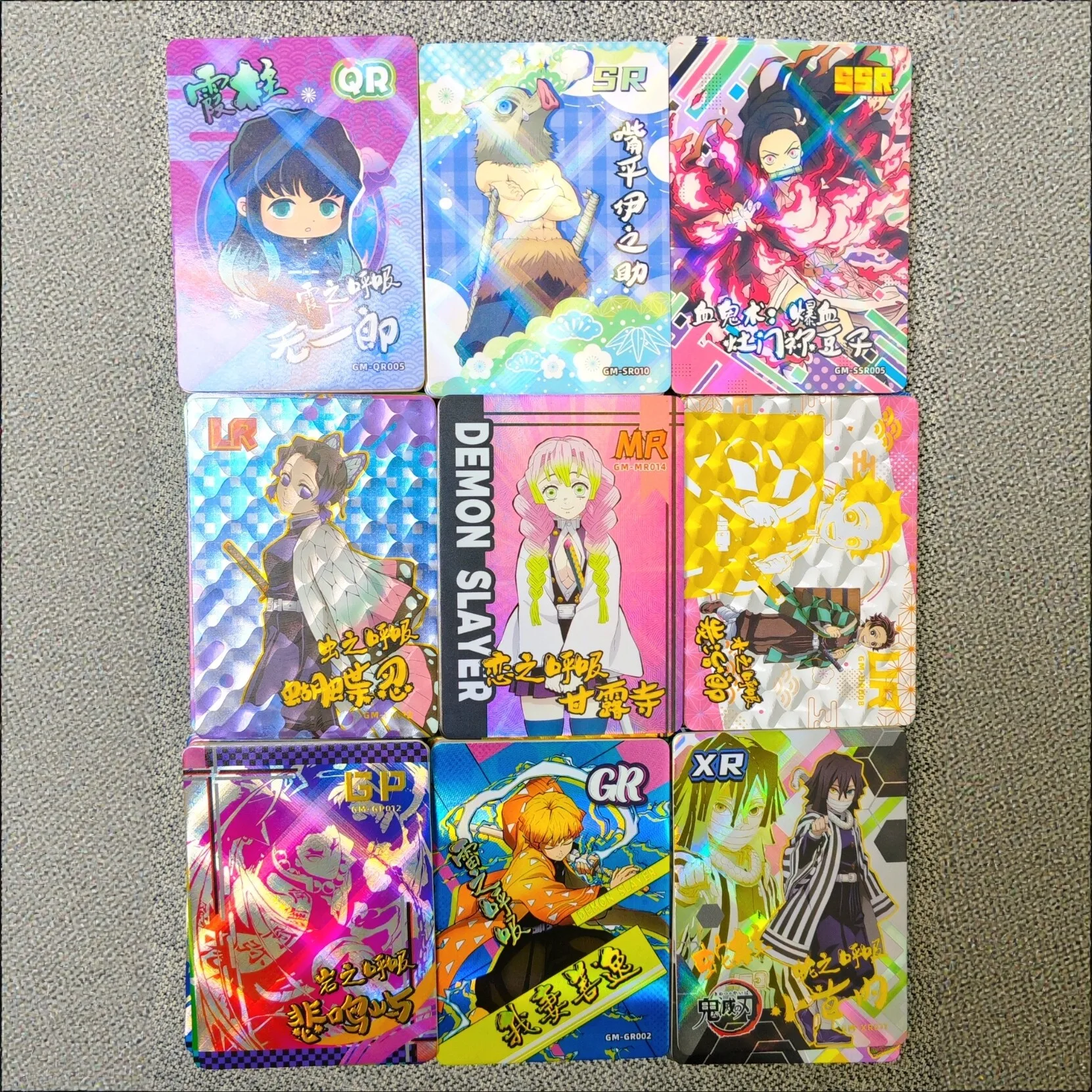 New Original Demon Slayer Cards Infinite Train SSP Card Diamond Rare Card Tanjirou Kamado Nezuko Character Collection Card
