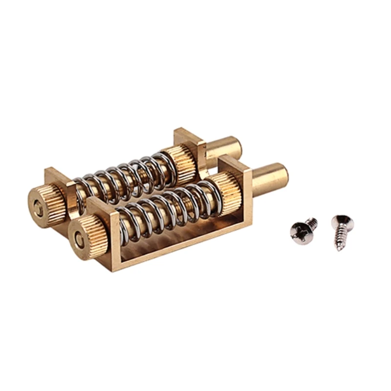 

Guitar Brass Tremolo Bridge System Dual-Brass-Rod Trem Stopper Device with Mounting Screws Electric Guitar Accessories