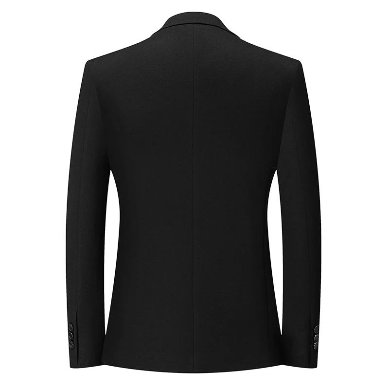 سترات رجالية من مزيج القطن المشروط مريحة غير معجزة باللون الأسود والقهوة والبني سترات بدلة خفيفة فاخرة ملابس أساسية للرجال