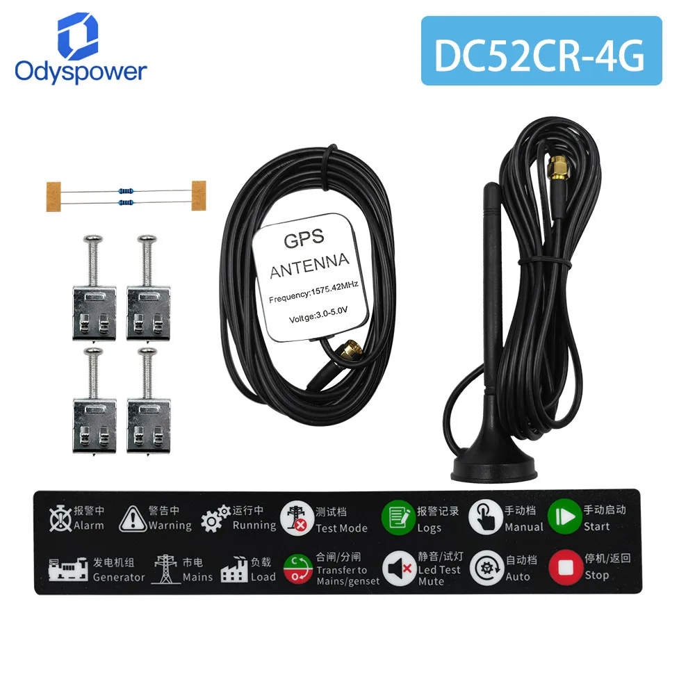 

Mebay DC52CR-4G DC50CR-4G -generatorcontroller Pemosisian GPS 4G Modulo di controllo cloudizia CAN RS485-poort Aldoma USB