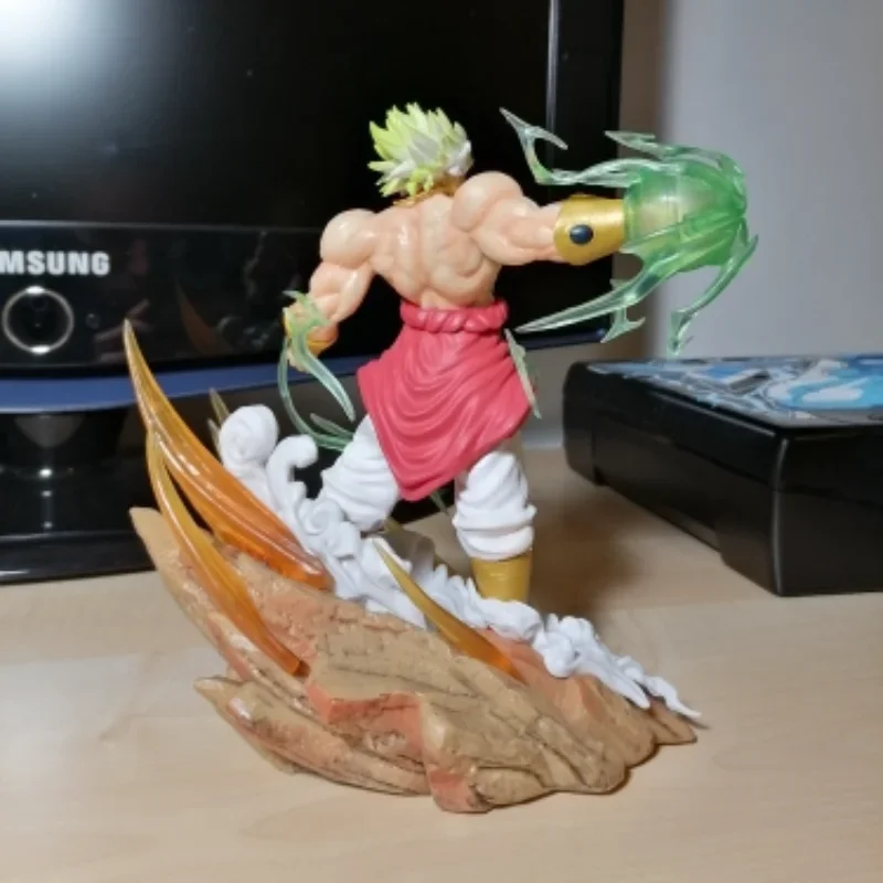 Broly VS Goku Figuras, Anime Dragon Ball Statue, Gk Son Goku, Figurinhas de PVC, Brinquedo de Coleção, Enfeites, Presentes, 18cm