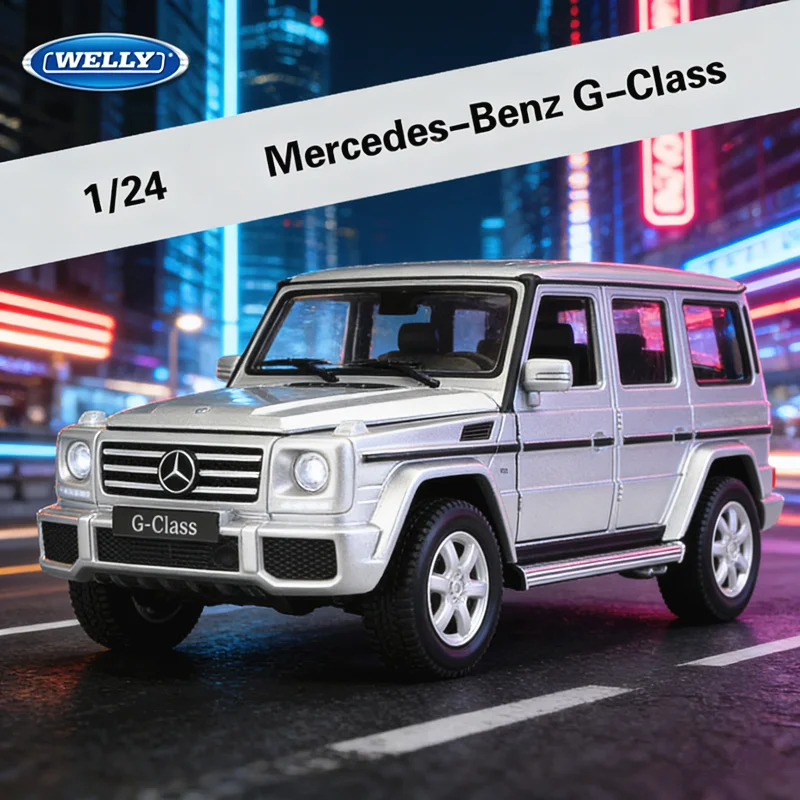 

WELLY 1:24 Mercedes-Benz G-Class SUV Alloy Car Model Diecast Metal Toy Off-Road Vehicle Car Model Simulation Collection Kid Gift