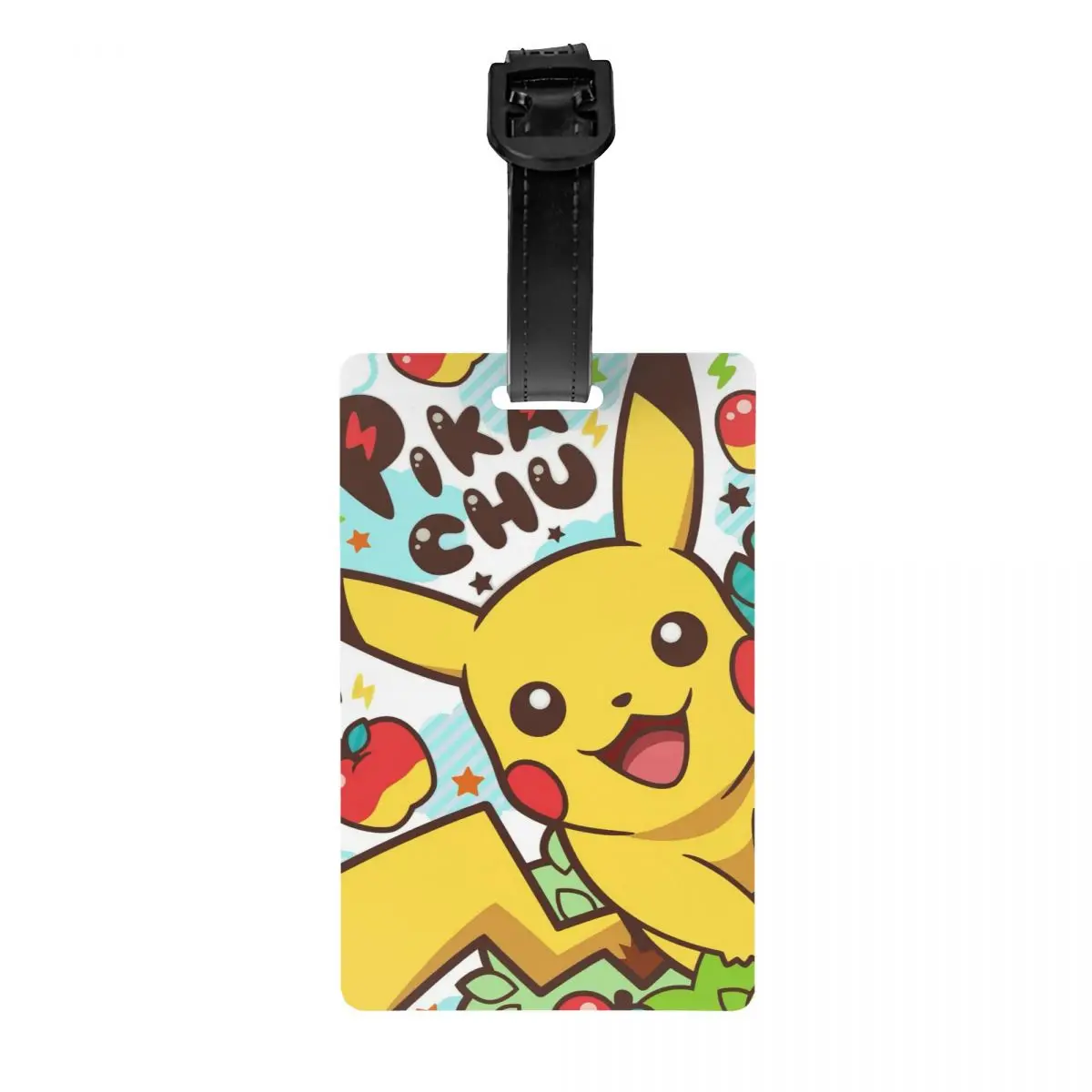 

Изготовленная на заказ багажная бирка Bikachus с именной карточкой, серия видеоигр, конфиденциальная обложка, идентификационная этикетка для дорожной сумки, чемодана