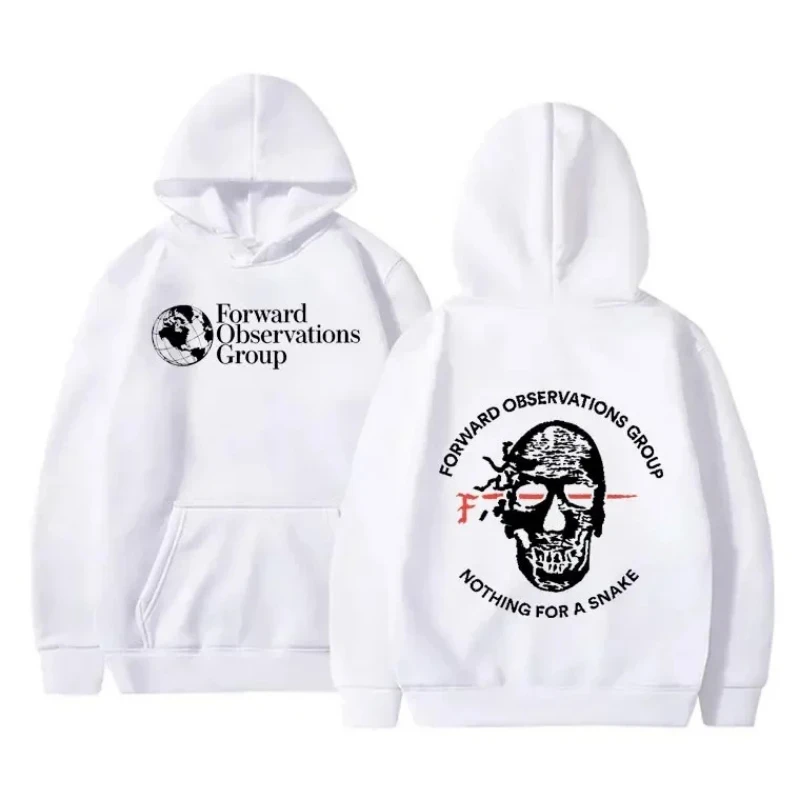 Observation Group Forward has nothing in the snake mist hat graphic autumn and winter male skeleton Gothic retro streetwear