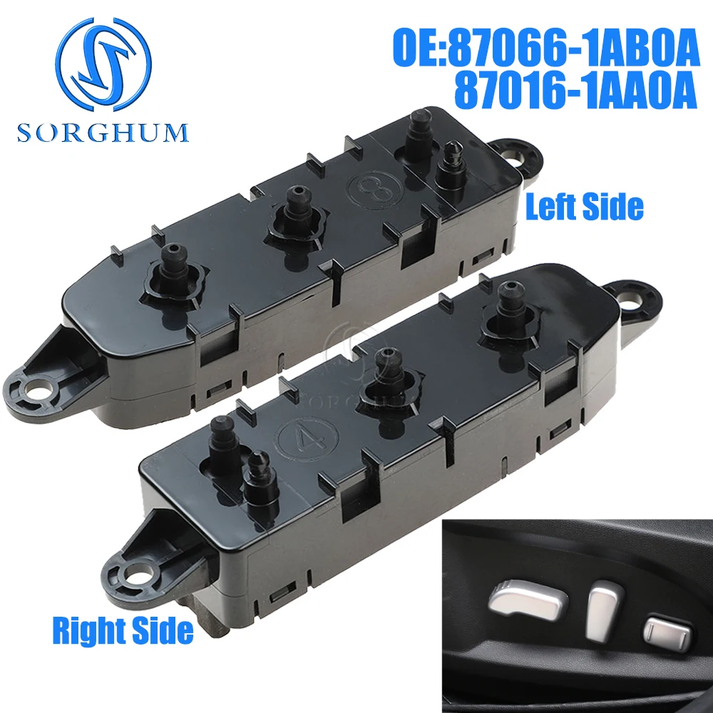 

SORGHUM Front Left & Right Side Power Seat Switch Adjustment For Nissan Altima Titan Pathfinder Murano 87066-1AB0A 87016-1AA0A