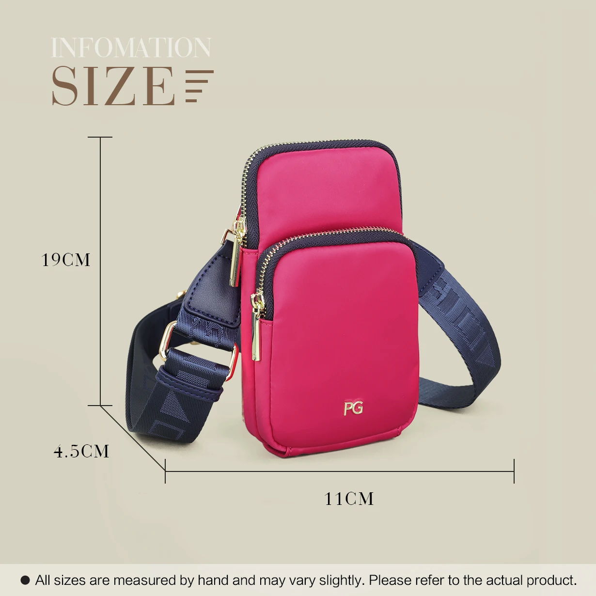 PG Bestseller Damen Pendler-Mode Vielseitige Multifunktionale Ein-Schulter-Handytasche Ausverkauf – Detail 21