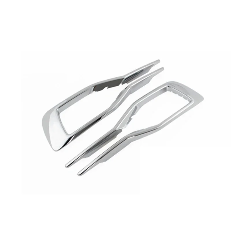 

2Pcs Front Fog Lamp Frame Mirror Decorative Trim Exterior Accessories for Audi A6 C6 2016 2017 2018 Model