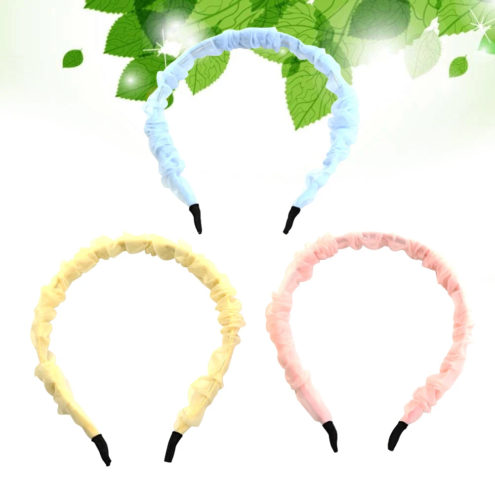 

3 Pcs Hair Hoop Set Durable Long Lasting Daily Washing Non Slip Engagement Parties Fashion Accessories Women Hairstyle Tool