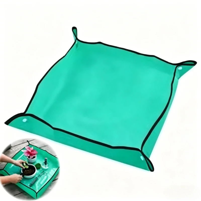 Waterproof Plant Repotting Mat Foldable Square Gardening Transplanting Pad Anti-Dirty Potting Mat Garden Accessories