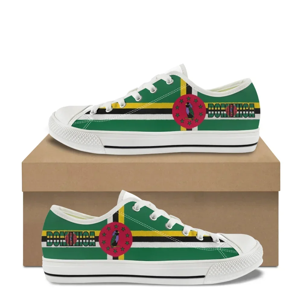 Dominica Flag Low Top High Quality Sneakers Mens Womens Teenager Canvas Sneaker Brazil Prode Casual Couple Shoes Custom Shoe