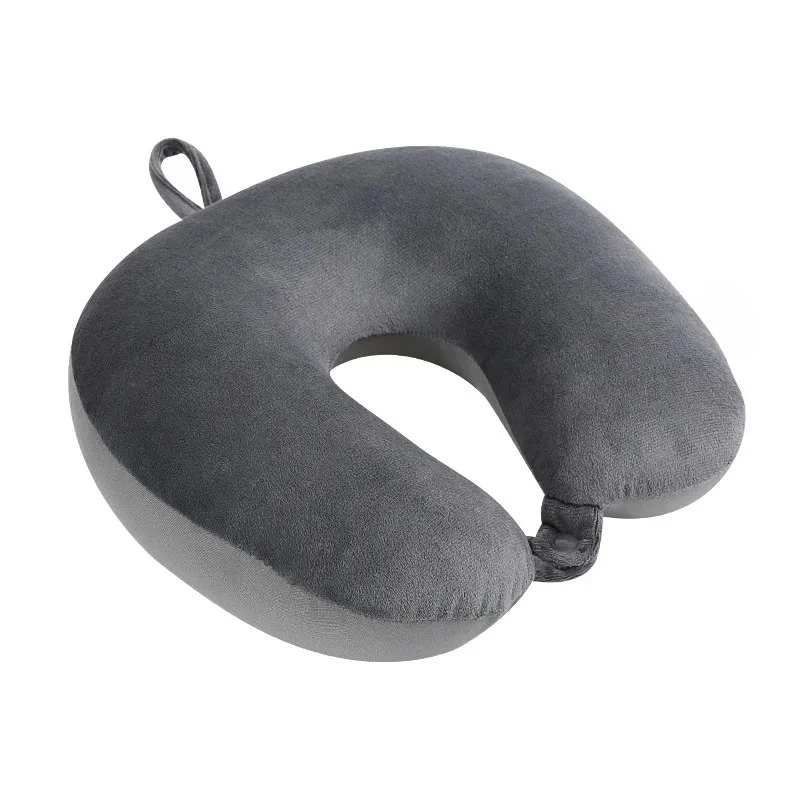 1 قطعة وسادة رقبة السيارة وسادة سفر ناعمة مع جزيئات رغوة للراحة على الطائرات والسيارات والمكتب المنزلي استخدام لعبة محشوة